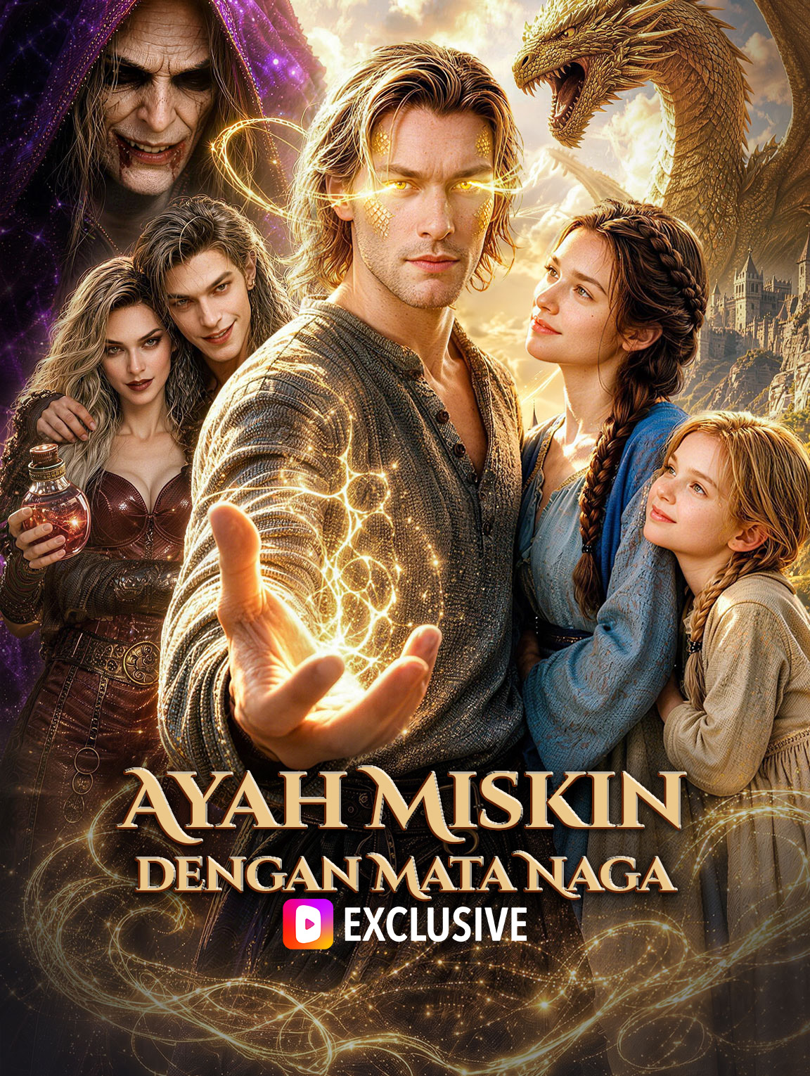 Poster Ayah Miskin dengan Mata Naga