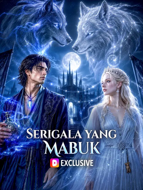 Poster Serigala yang Mabuk