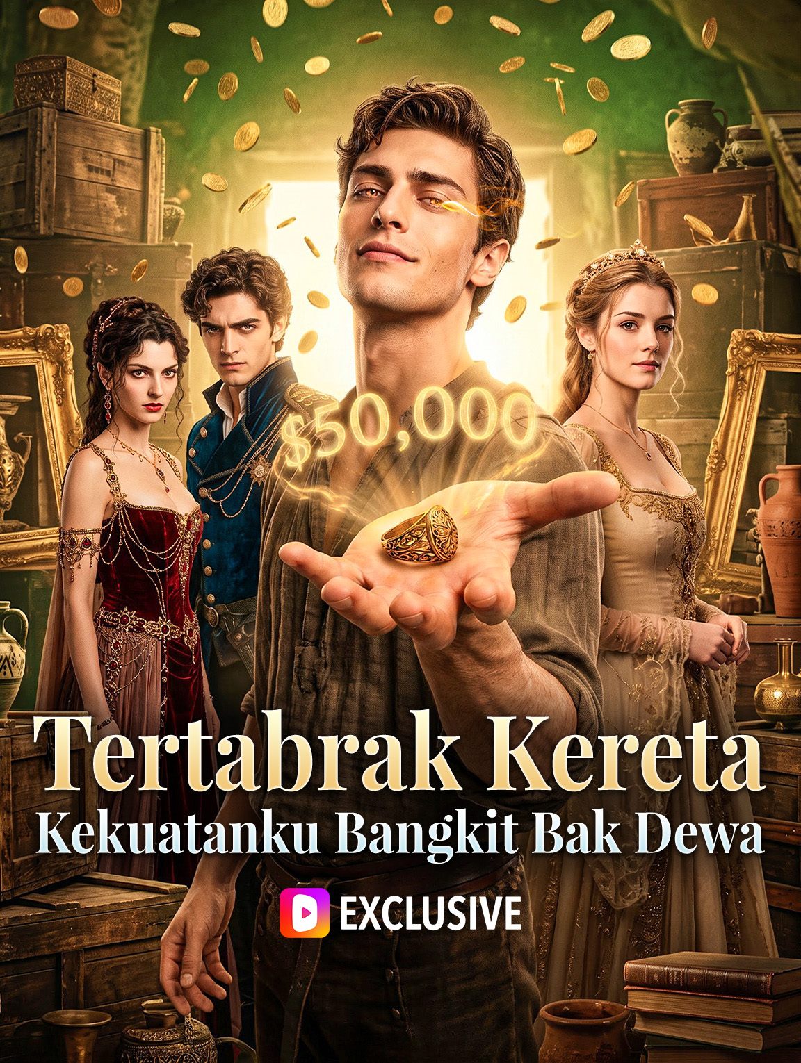 Poster Tertabrak Kereta, Kekuatanku Bangkit Bak Dewa