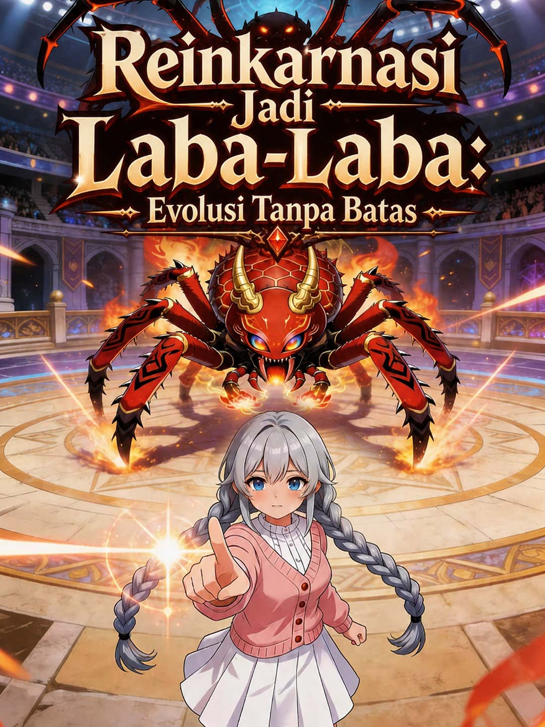 Poster Reinkarnasi Jadi Laba-Laba: Evolusi Tanpa Batas