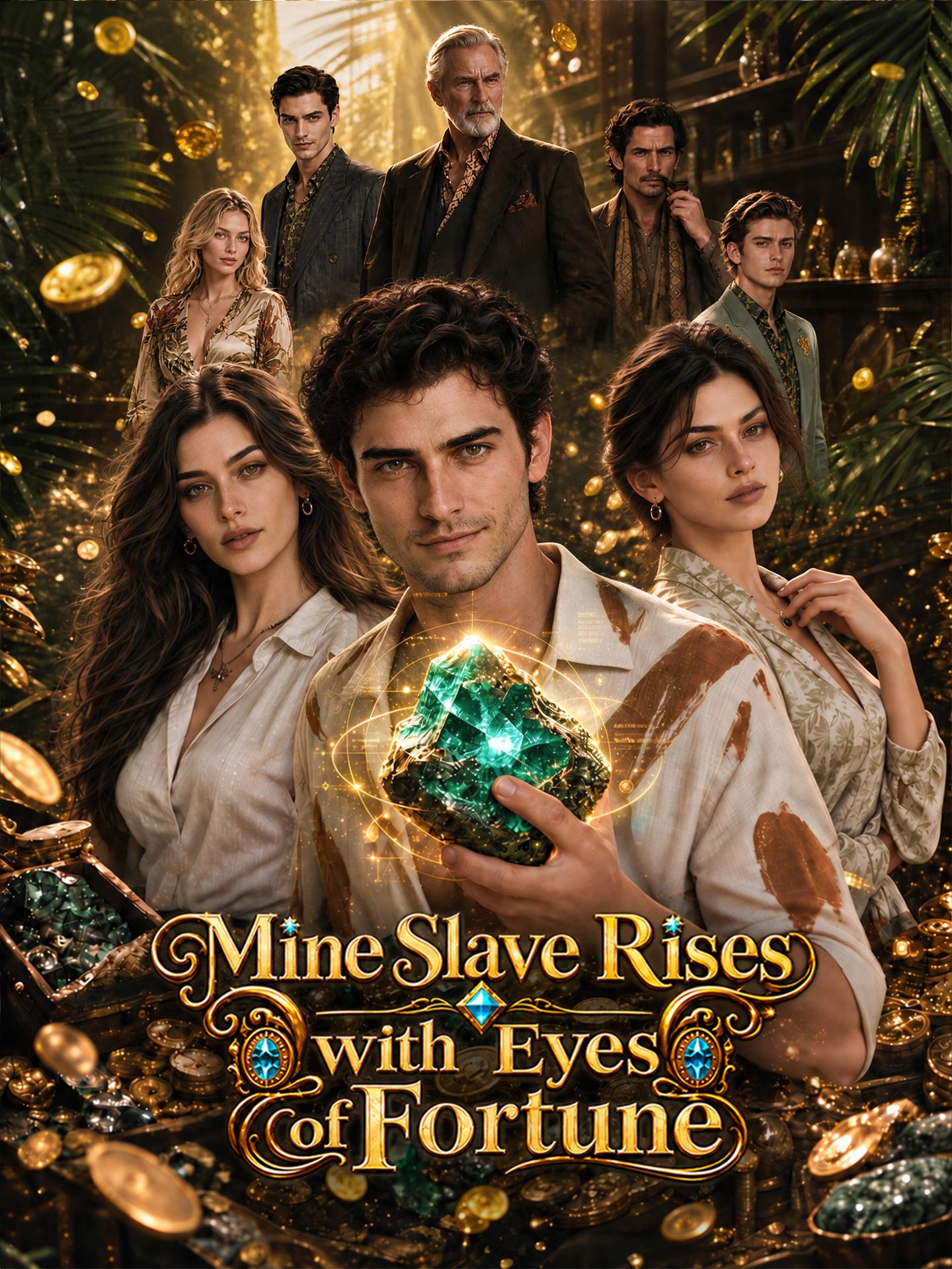 Poster Mine Slave Rises with Eyes of Fortune
