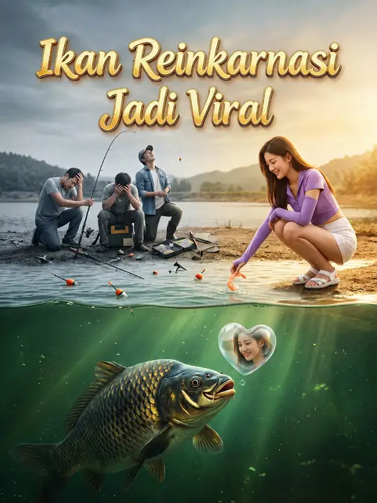 Poster Ikan Reinkarnasi Jadi Viral