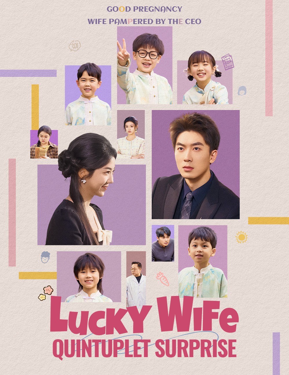 Poster Lucky Wife, Quintuplet Surprise