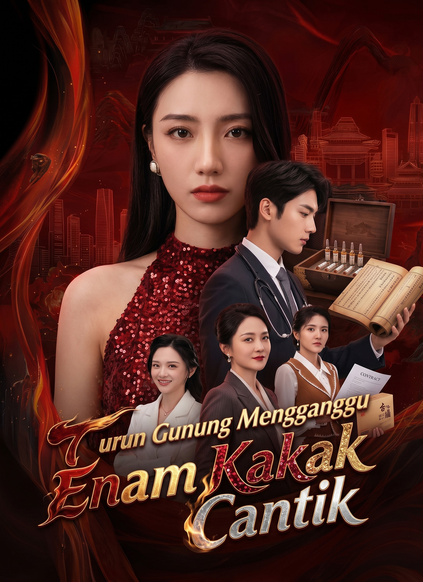 Poster [Dijuluki]Turun Gunung Mengganggu Enam Kakak Cantik