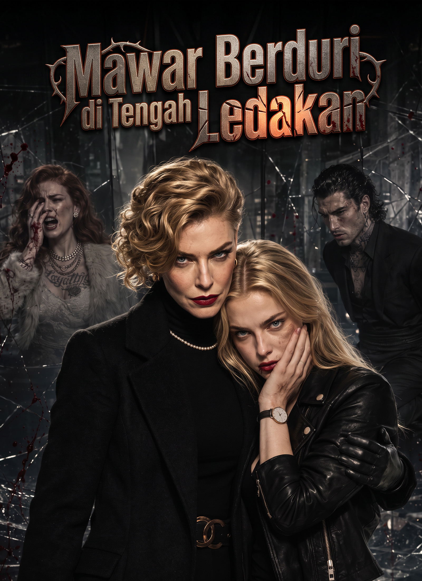 Poster Mawar Berduri di Tengah Ledakan
