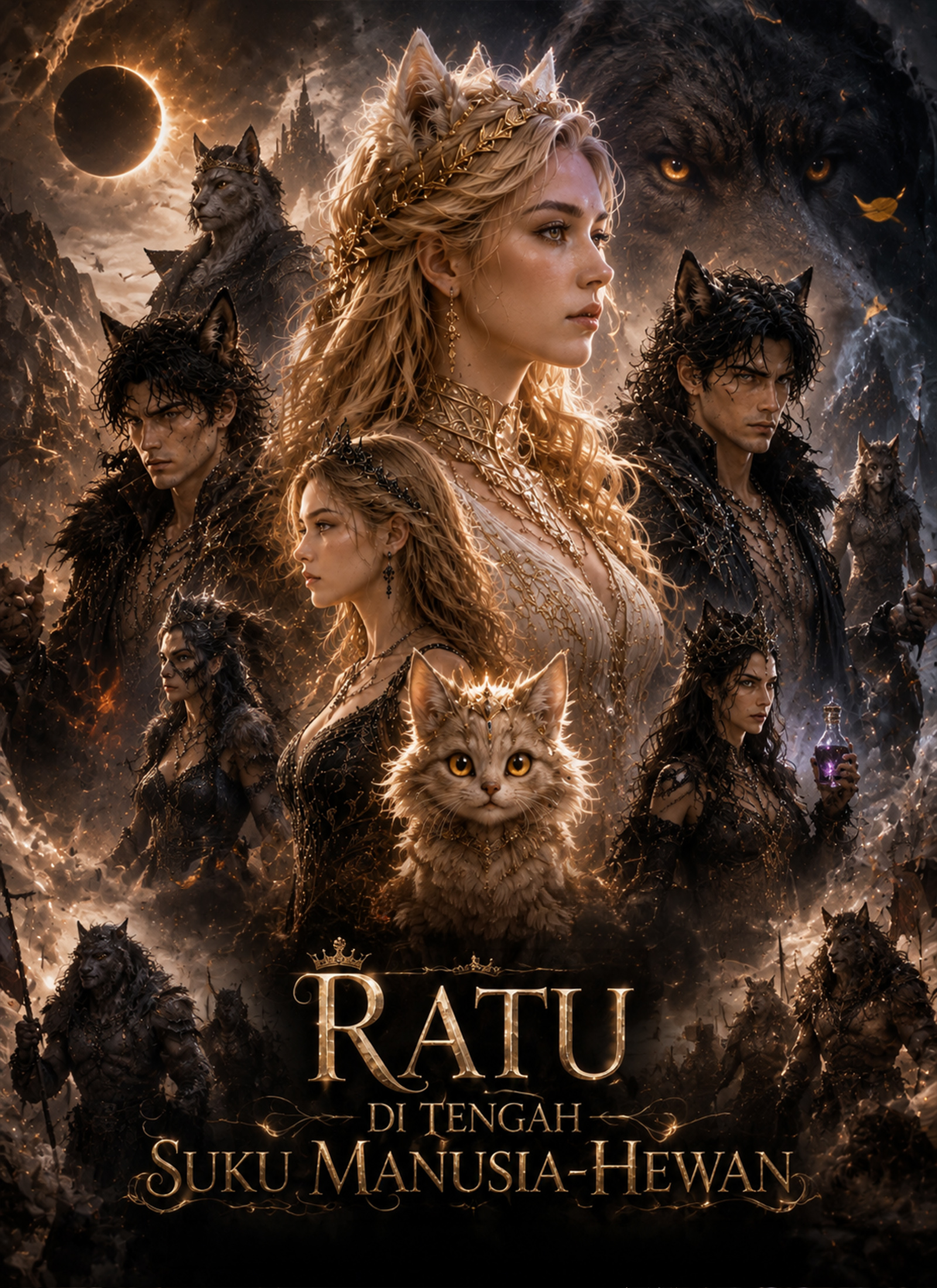 Poster Ratu di Tengah Suku Manusia-Hewan
