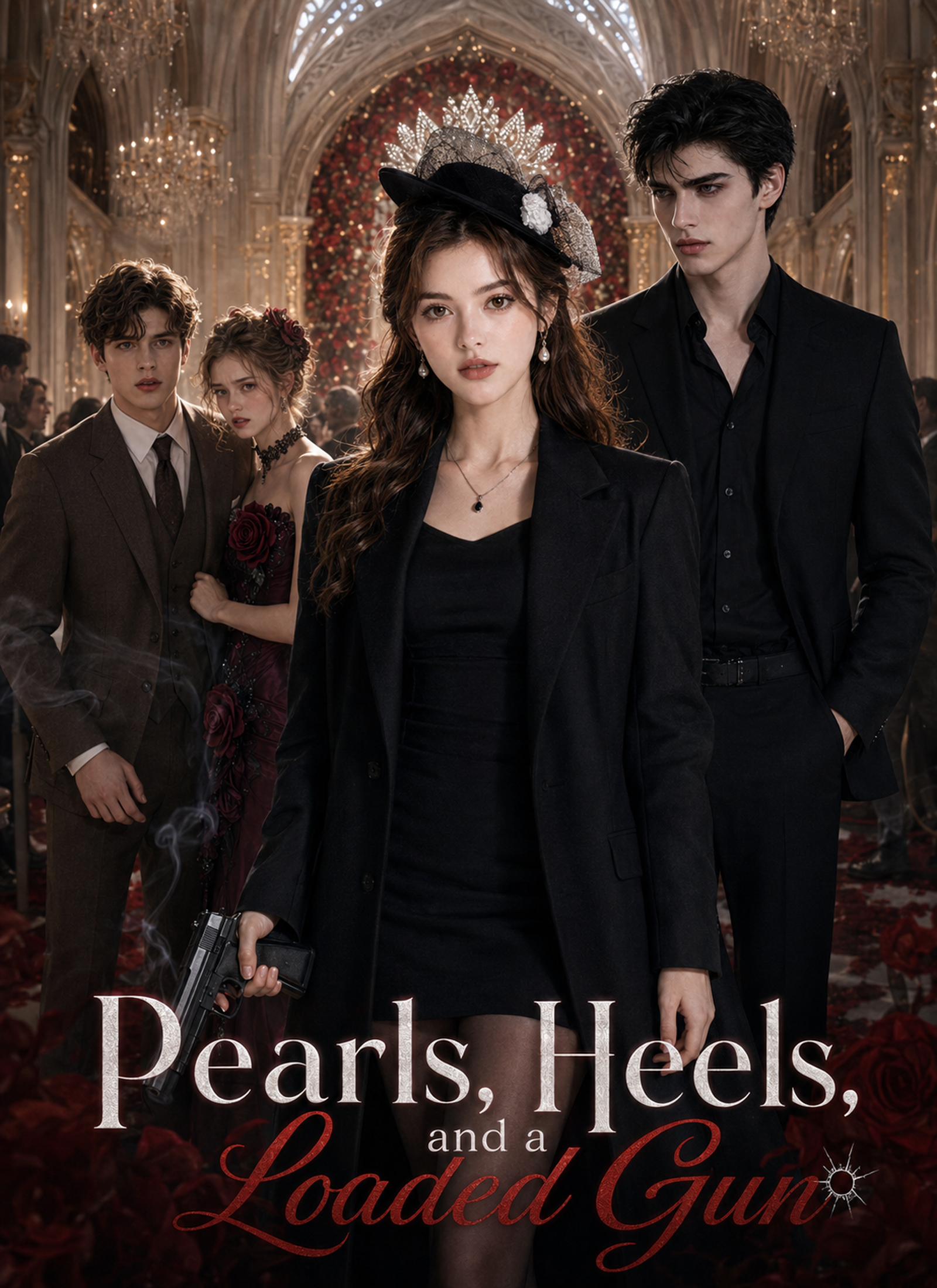 Poster Pearls, Heels, and a Loaded Gun