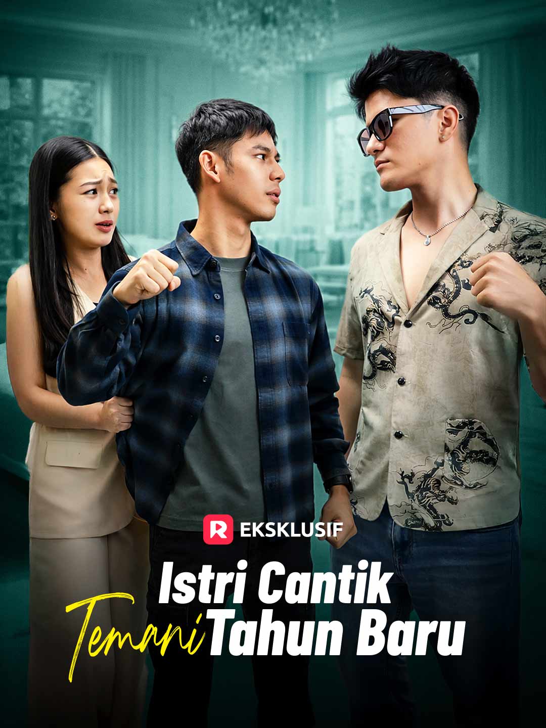 Poster Istri Cantik Temani Tahun Baru