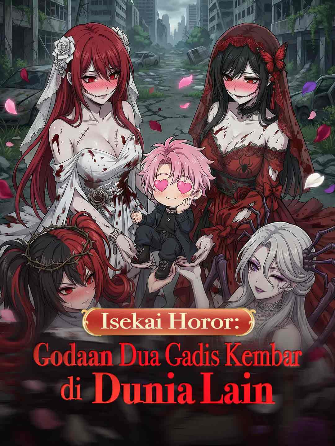 Poster Isekai Horor: Godaan Dua Gadis Kembar di Dunia Lain