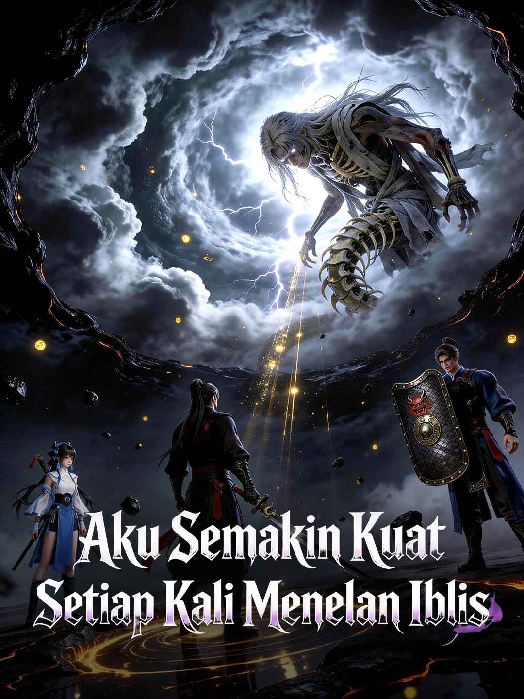 Poster Aku Semakin Kuat Setiap Kali Menelan Iblis