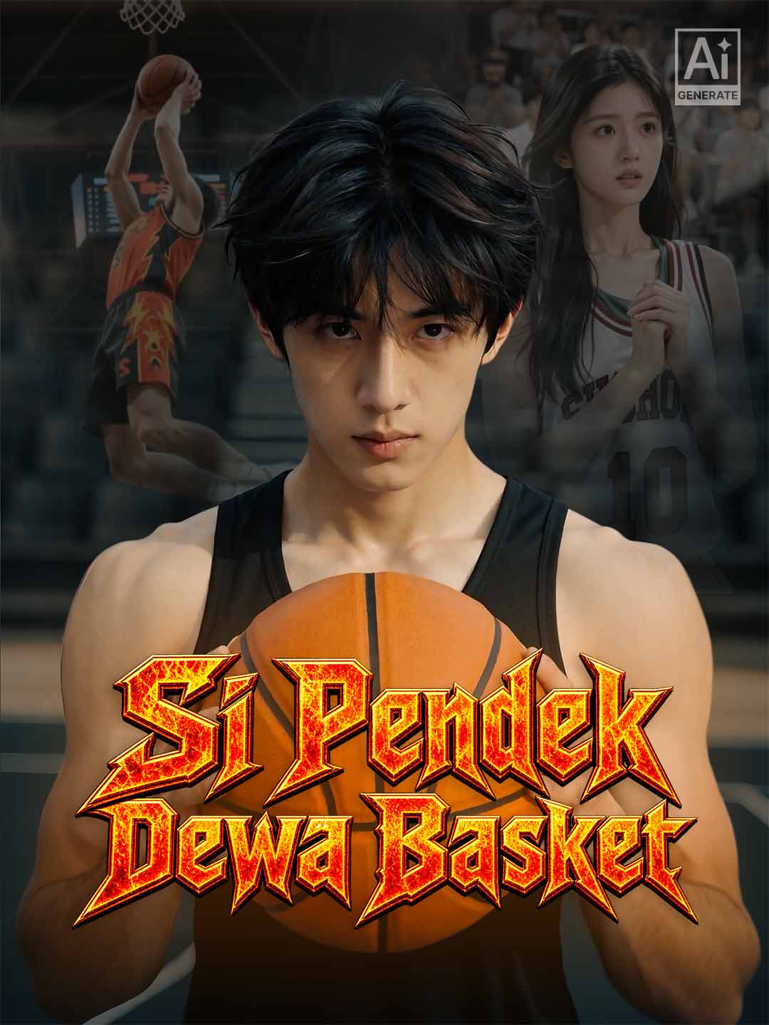 Poster Si Pendek Dewa Basket