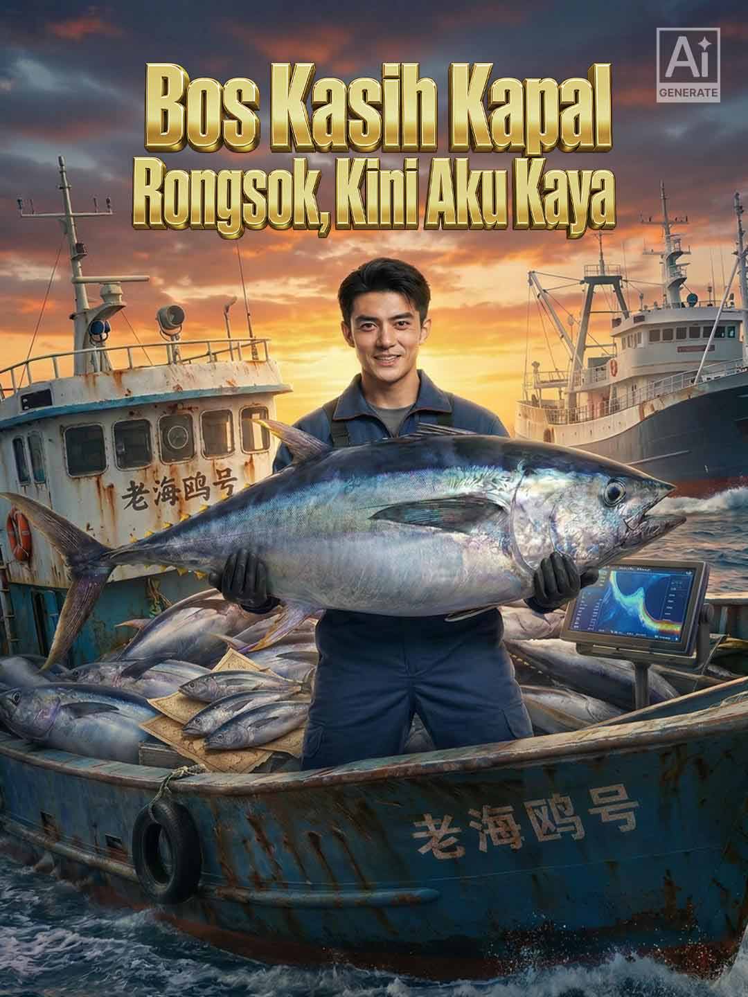Poster Bos Kasih Kapal Rongsok, Kini Aku Kaya