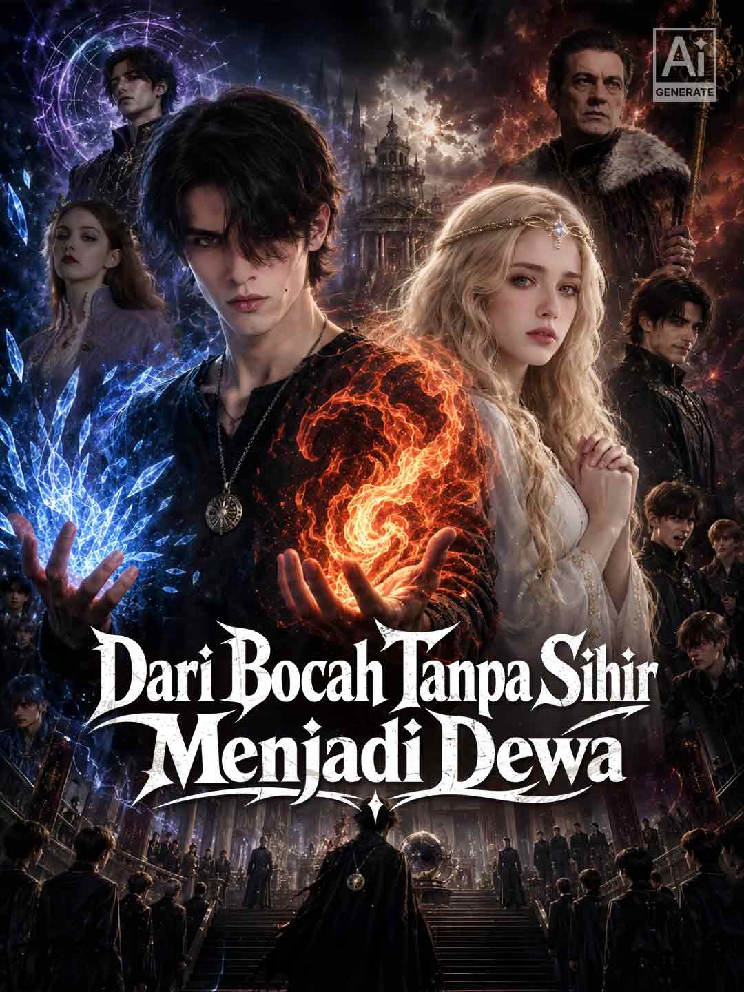 Poster Dari Bocah Tanpa Sihir Menjadi Dewa
