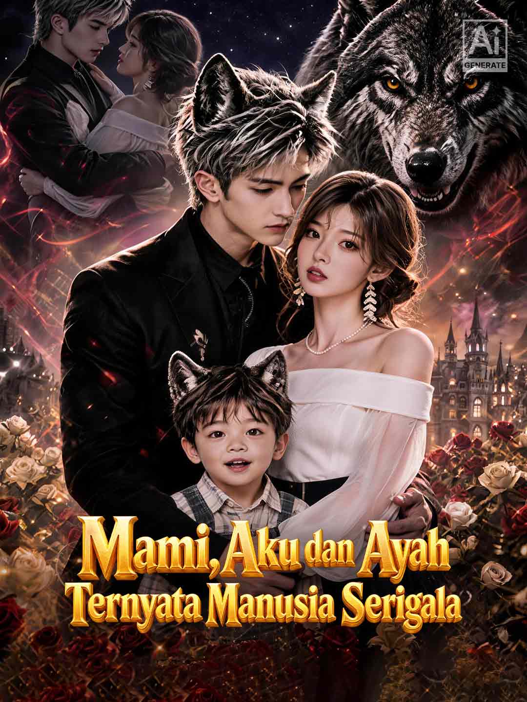 Poster Mami, Aku dan Ayah Ternyata Manusia Serigala