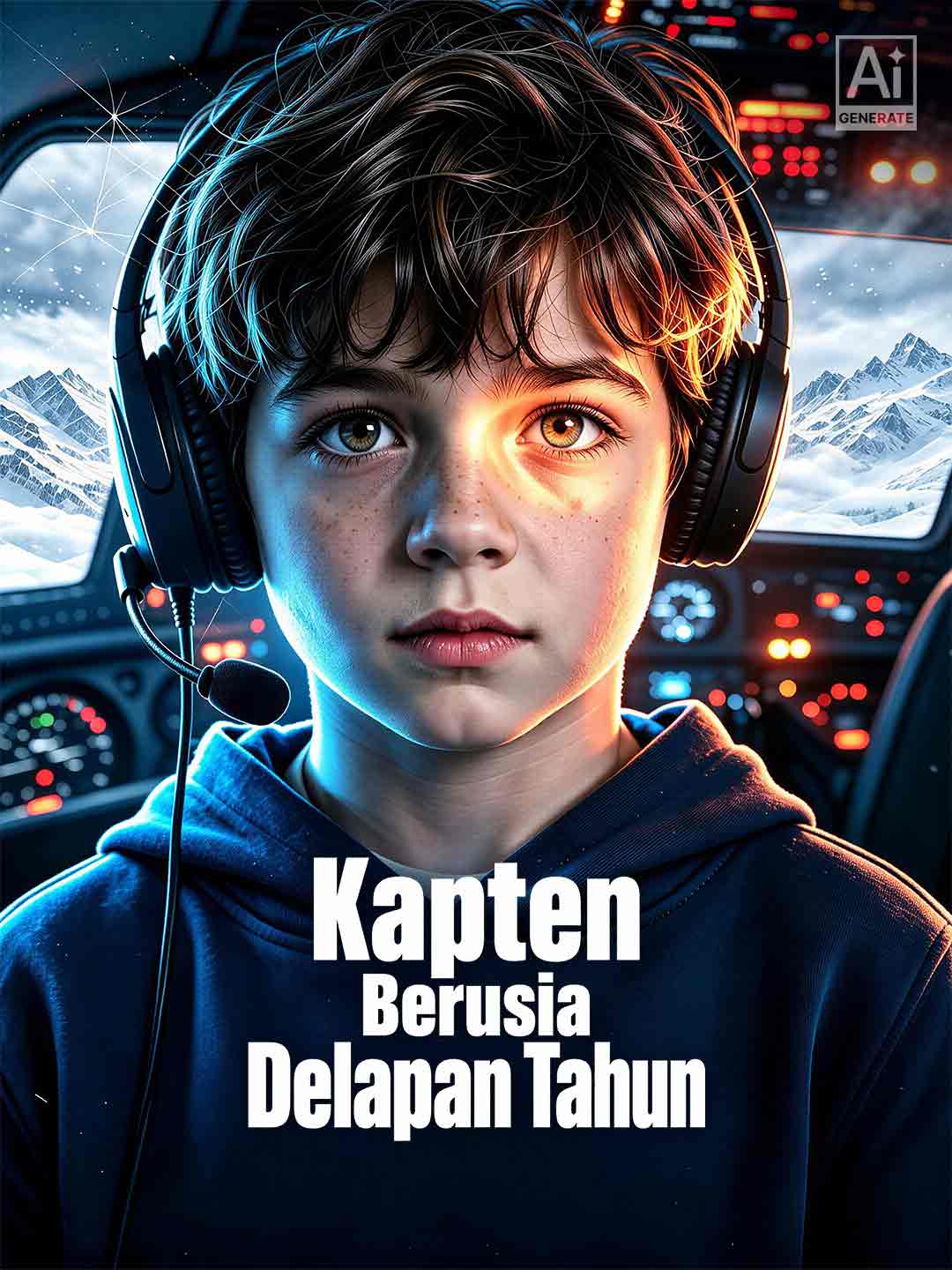 Poster Kapten Berusia Delapan Tahun