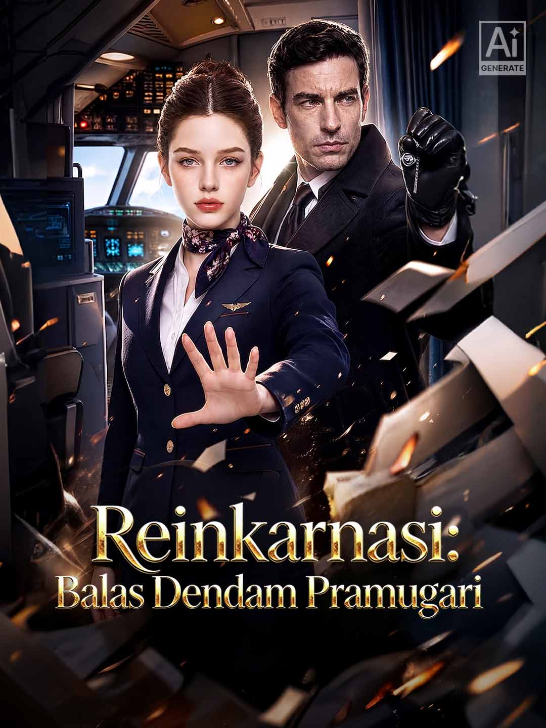 Poster Reinkarnasi: Balas Dendam Pramugari