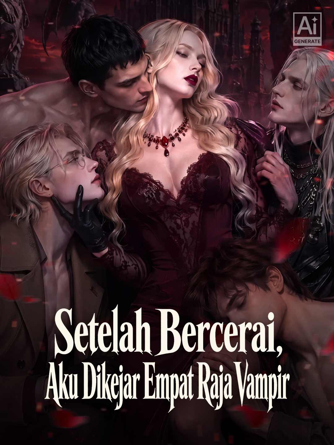 Poster Setelah Bercerai, Aku Dikejar Empat Raja Vampir