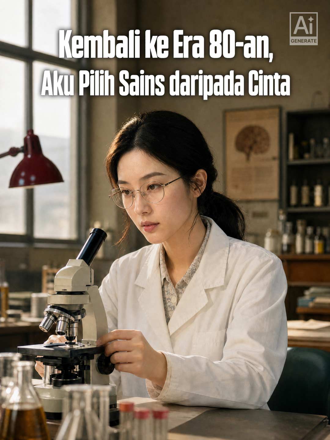 Poster Kembali ke Era 80-an, Aku Pilih Sains daripada Cinta