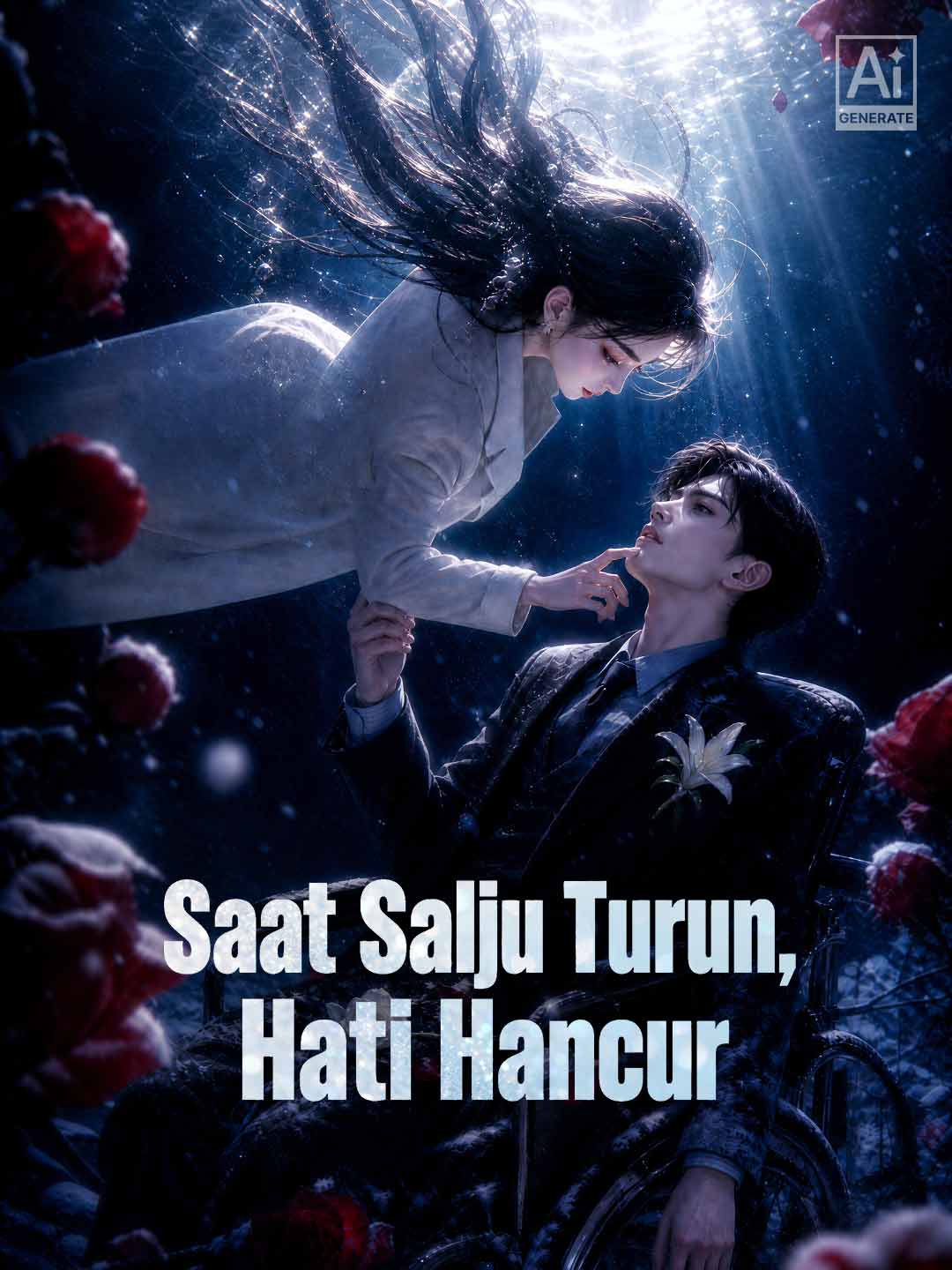 Poster Saat Salju Turun, Hati Hancur