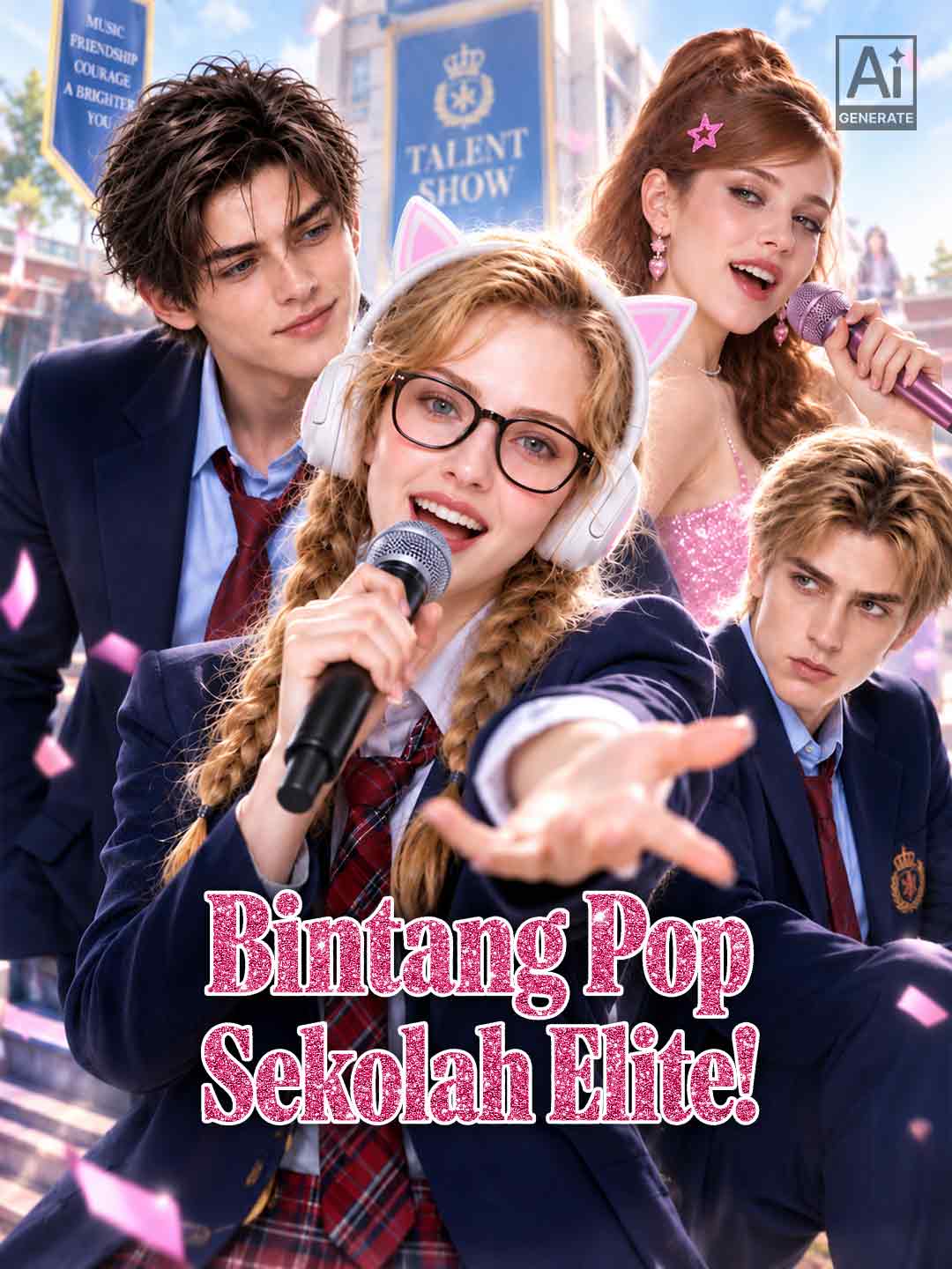Poster Bintang Pop Sekolah Elite!