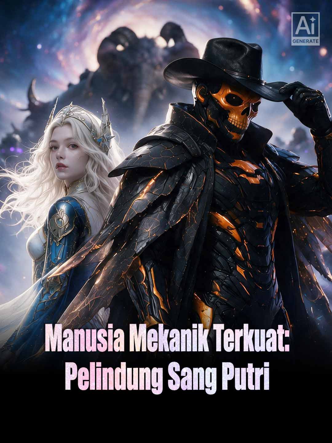 Poster Manusia Mekanik Terkuat: Pelindung Sang Putri