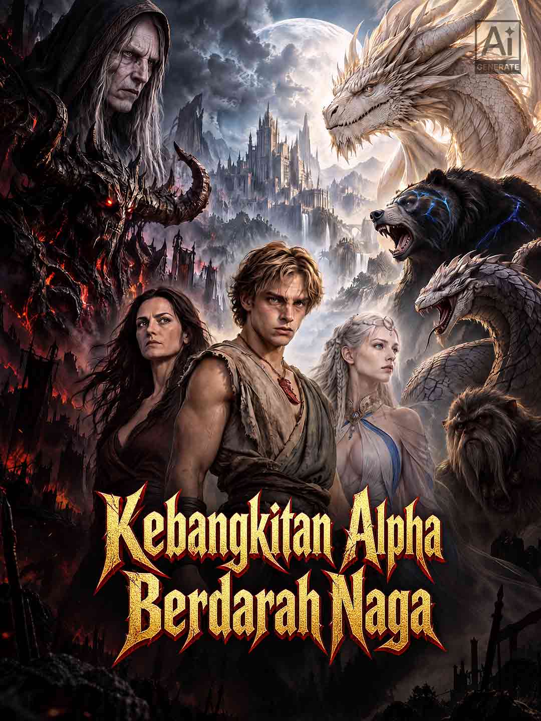 Poster Kebangkitan Alpha Berdarah Naga