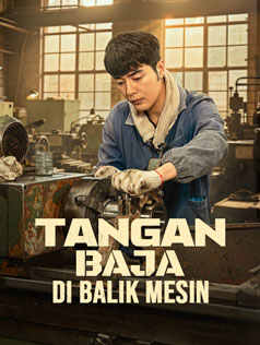Poster Tangan Baja di Balik Mesin