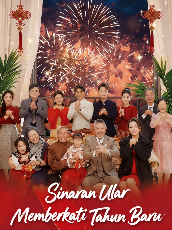 Poster Sinaran Ular Memberkati Tahun Baru