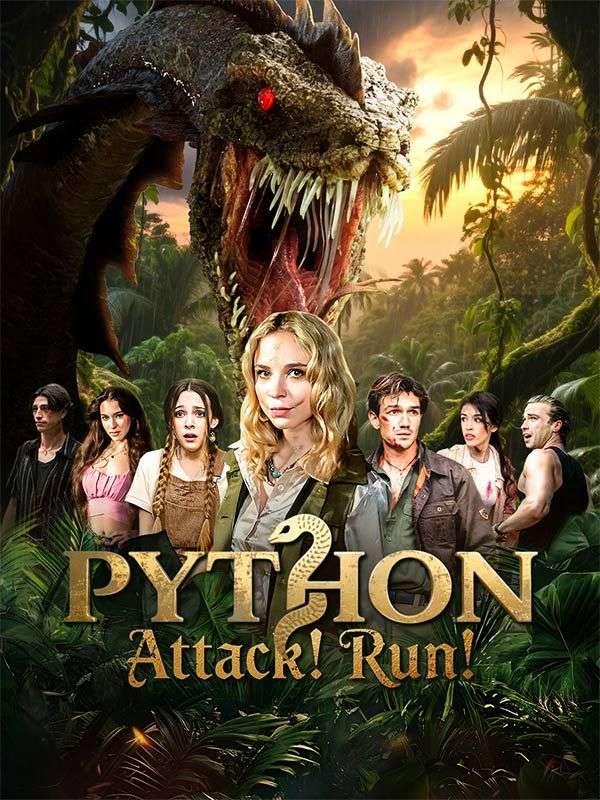 Poster Python Attack! Run!