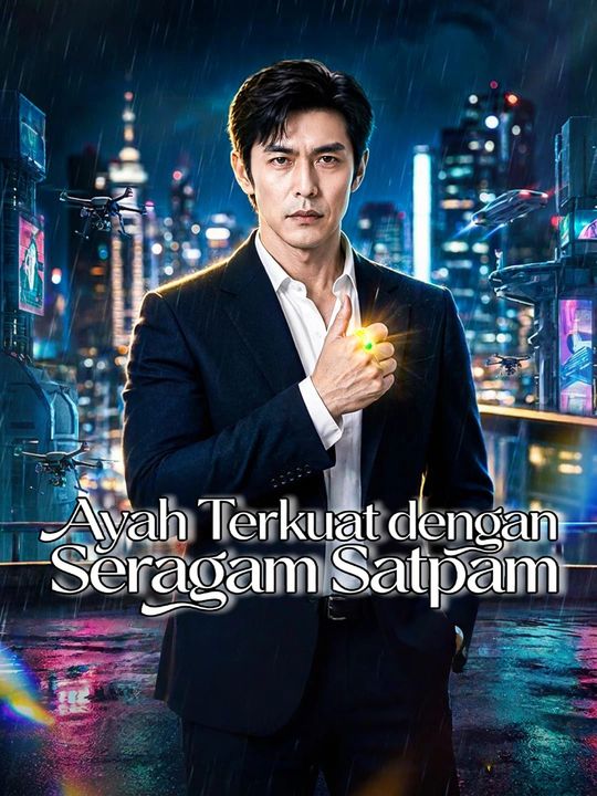 Poster Ayah Terkuat dengan Seragam Satpam