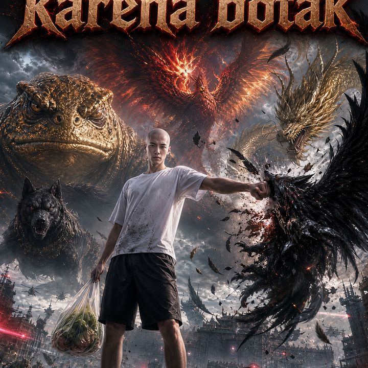 Poster Jadi kuat karena botak