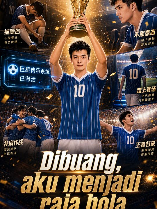Poster Dibuang, aku menjadi raja bola