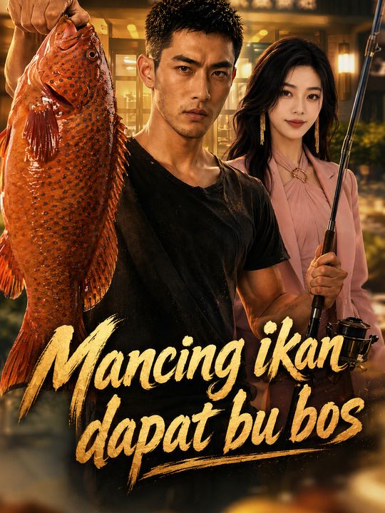 Poster Mancing ikan dapat bu bos